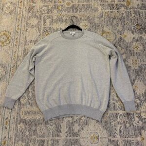 Peter Millar Light Gray Pattern Cashmere Crewneck Sweater